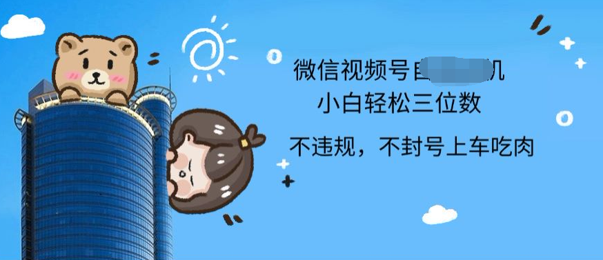 2024最新微信视频号挂机小白可上手，轻松日入三位数-天下副业