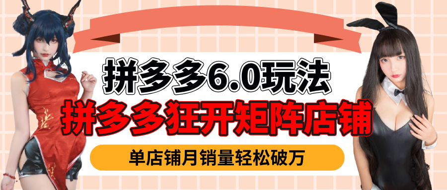 拼多多虚拟商品暴利6.0玩法，轻松实现月入过万-天下副业