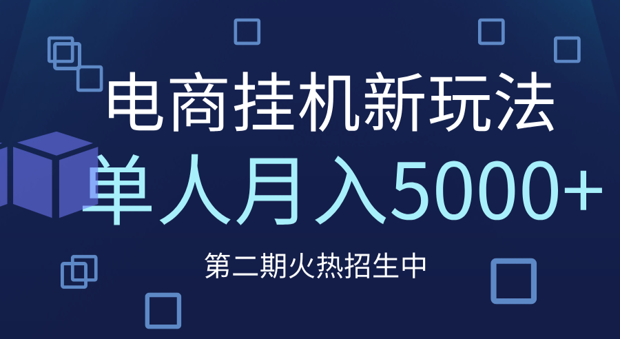电商平台挂机新玩法，单人月入5000+攻略-天下副业
