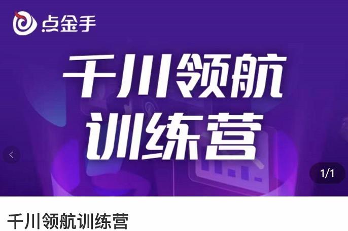 【副业项目3716期】千川领航训练营：干川逻辑与算法的剖析，千川投放技巧-天下副业