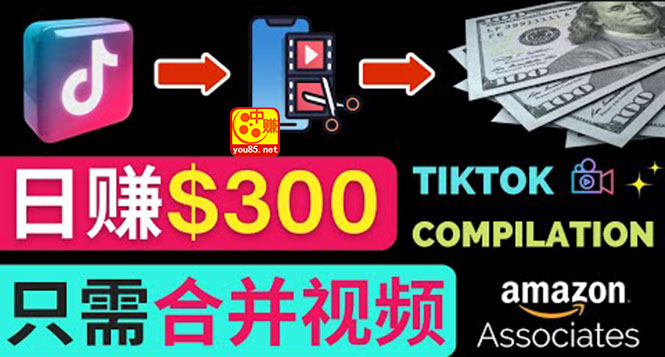 【副业项目3813期】搬运Tiktok短视频到Youtube赚钱，只需下载，合并视频，日赚300美元-天下副业