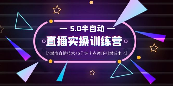 【副业项目4132期】蚂蚁·5.0半自动直播2345打法，半自动爆流直播技术+5分钟卡点循环引爆话术-天下副业