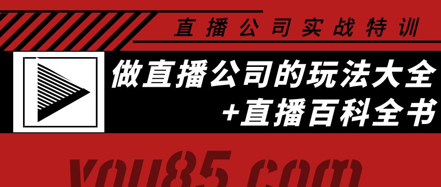 【副业项目4162期】老陈·直播公司实战特训：做直播公司的玩法大全+直播百科全书-天下副业