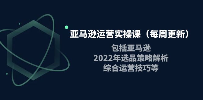 【副业项目4284期】亚马逊运营实操课：包括亚马逊2022选品策略解析，综合运营技巧等-天下副业