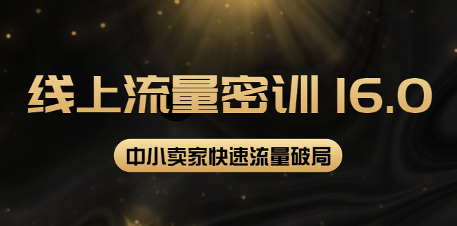【副业项目4288期】2022秋秋线上流量密训16.0：包含 暴力引流10W+中小卖家流量破局技巧 等等-天下副业
