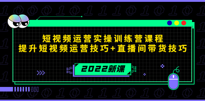 【副业项目4435期】2022短视频运营实操训练营课程，提升短视频运营技巧+直播间带货技巧-天下副业