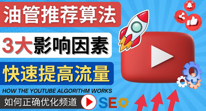【副业项目4609期】YouTube视频推荐算法 (Algorithm ) 详解YouTube推荐机制，帮你获得更多流量-天下副业