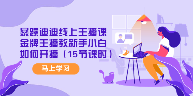 【副业项目4495期】暴躁迪迪线上主播课，金牌主播教新手小白如何开播（15节课时）-天下副业