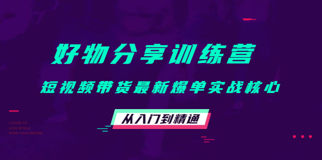 【副业项目4585期】好物分享训练营：短视频带货最新爆单实战核心，从入门到精通-天下副业