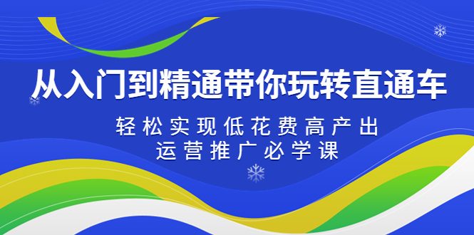 【副业项目5274期】从入门到精通带你玩转直通车：轻松实现低花费高产出，35节运营推广必学课-天下副业