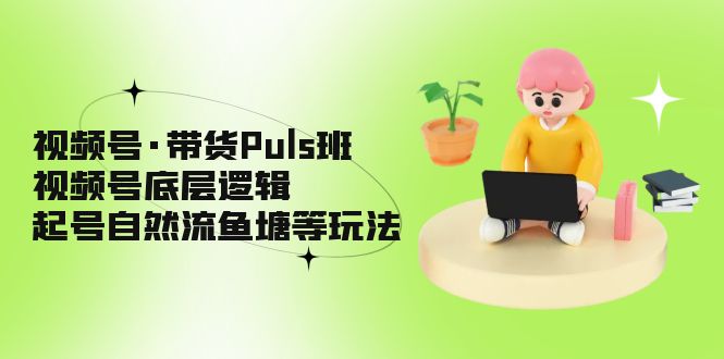 【副业项目5206期】视频号·带货Puls班，视频号底层逻辑，起号自然流鱼塘等玩法-天下副业