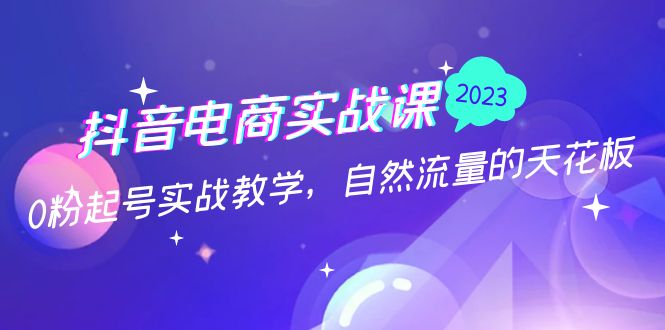 【副业项目5228期】抖音电商实战课：0粉起号实战教学，自然流量的天花板（2月19最新）-天下副业