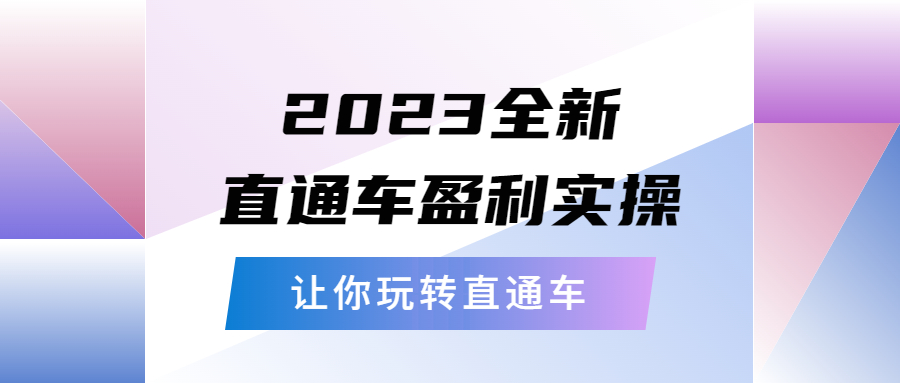 【副业项目5773期】2023全新直通车·盈利实操：从底层，策略到搭建，让你玩转直通车-天下副业