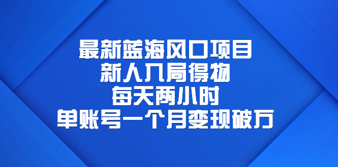 【副业项目6649期】最新蓝海风口项目，新人入局得物，每天两小时，单账号一个月变现破万-天下副业