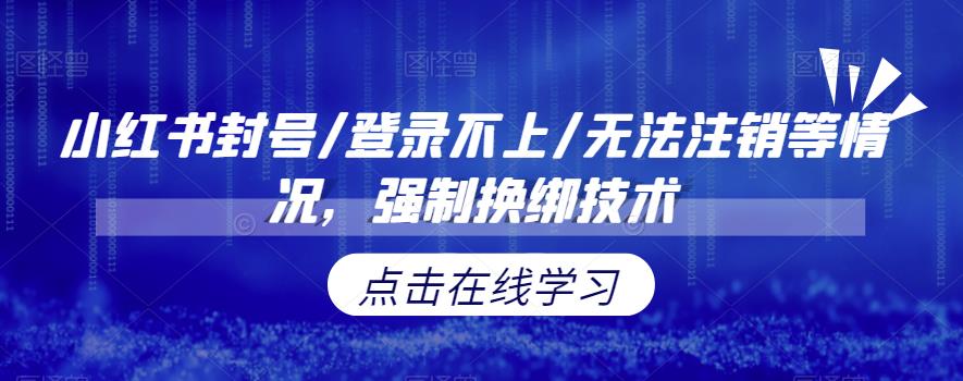 【副业项目6903期】小红书封号/登录不上/无法注销等情况，强制换绑技术【揭秘】-天下副业