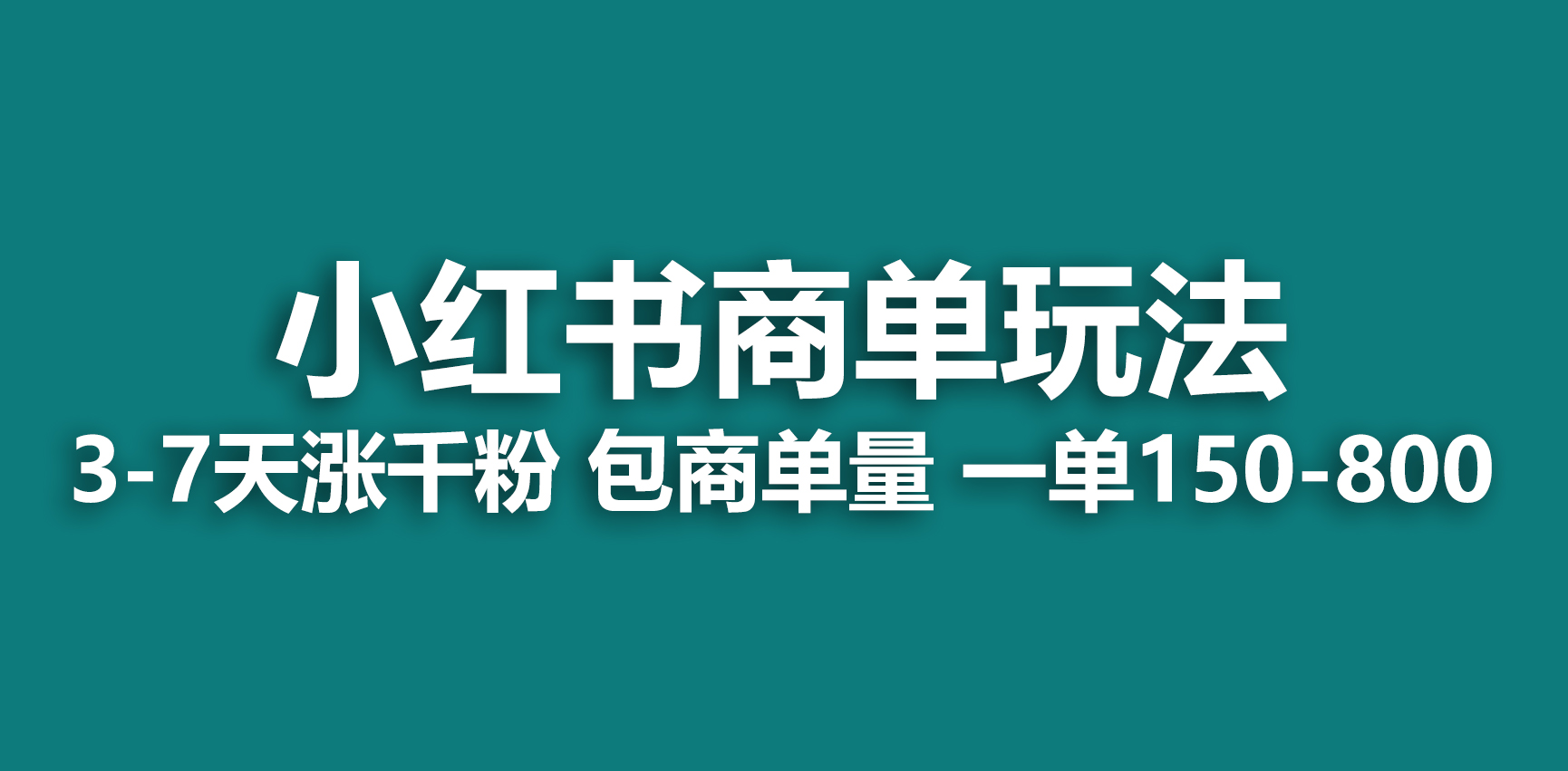 【副业项目6987期】小红书商单玩法，一周破千粉，商单接到手软，一单150-800-天下副业