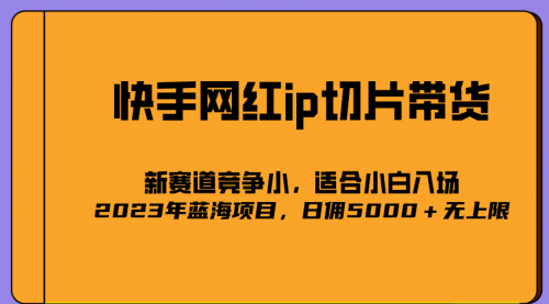 【副业项目7037期】2023爆火的快手网红IP切片，号称日佣5000＋的蓝海项目，二驴的独家授权-天下副业