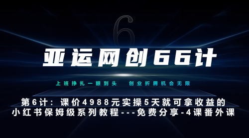 【副业项目7228期】小红书第4课-黑科技带来流量巨变-天下副业