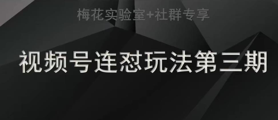 【副业项目7573期】梅花实验室社群连怼玩法第三期轻原创玩法+测素材方式-天下副业