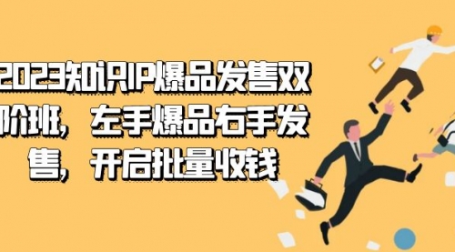 【副业项目7652期】2023知识IP-爆品发售双 阶班，左手爆品右手发售，开启批量收钱-天下副业
