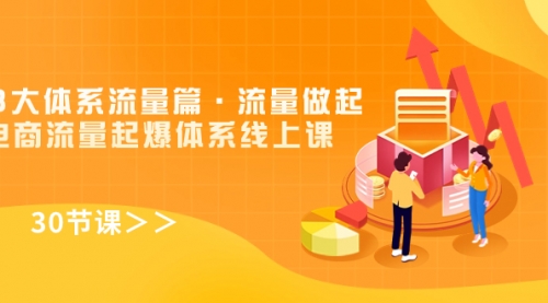 【副业项目7860期】8大体系流量篇·流量做起，电商流量起爆体系线上课（30节课）-天下副业
