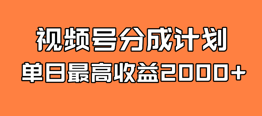【副业项目7871期】探索全新蓝海！视频号掘金计划，每日轻松赚取2000＋！快速学习，实现财富自由！-天下副业