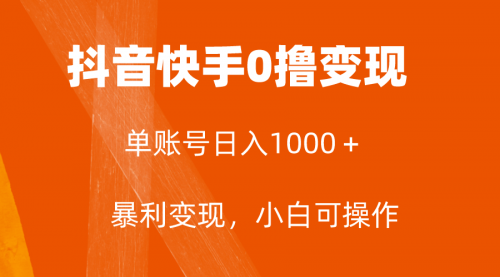 【副业项目8233期】全网首发，单账号收益日入1000＋，简单粗暴，保底5元一单，可批量单操作-天下副业