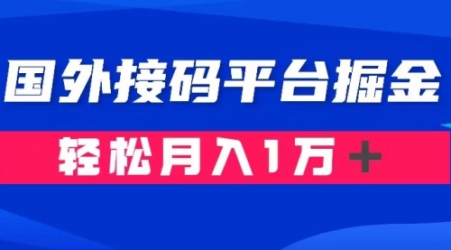 【副业项目8281期】通过国外接码平台掘金卖账号： 单号成本1.3，利润10＋，轻松月入1万＋-天下副业