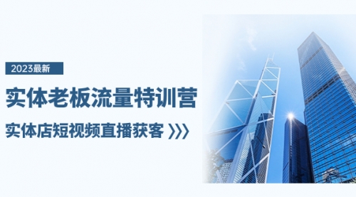 【副业项目8329期】实体老板-流量特训营，实体店短视频直播获客-天下副业