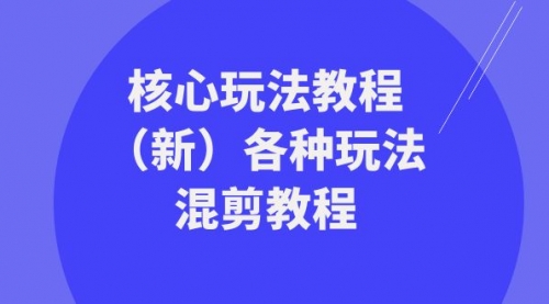 【副业项目8605期】暴富·团队-核心玩法教程（新）各种玩法混剪教程-天下副业