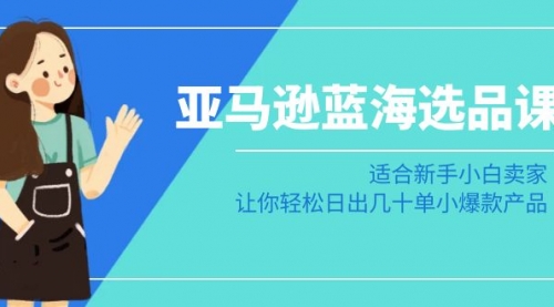 【副业8949期】亚马逊-蓝海选品课：适合新手小白卖家，让你轻松日出几十单小爆款产品-天下副业
