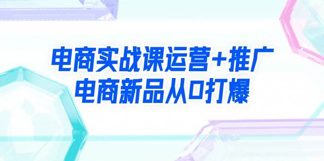 电商实战课运营+推广，电商新品从0打爆（99节视频课）-天下副业
