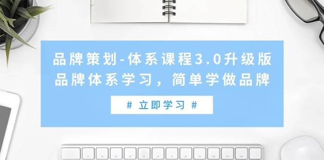 品牌策划-体系课程3.0升级版，品牌体系学习，简单学做品牌（高清无水印）-天下副业