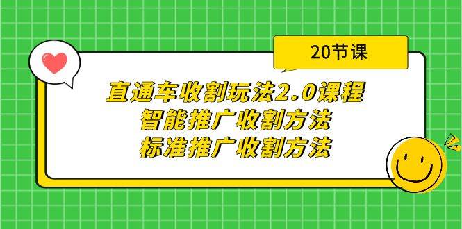 直通车收割玩法2.0课程：智能推广收割方法+标准推广收割方法（20节课）-天下副业