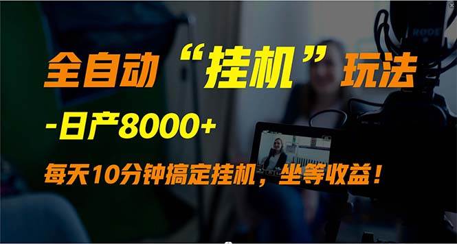全自动“挂机”玩法，实现睡后收入，日产8000+-天下副业