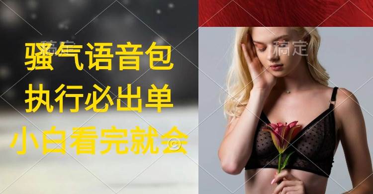 执行就出单，日入2000+，超火骚气语音包，小白看完课程就能马上实操-天下副业