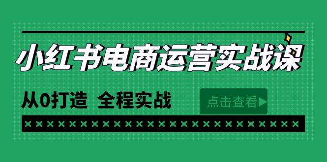 最新小红书·电商运营实战课，从0打造  全程实战（65节视频课）-天下副业