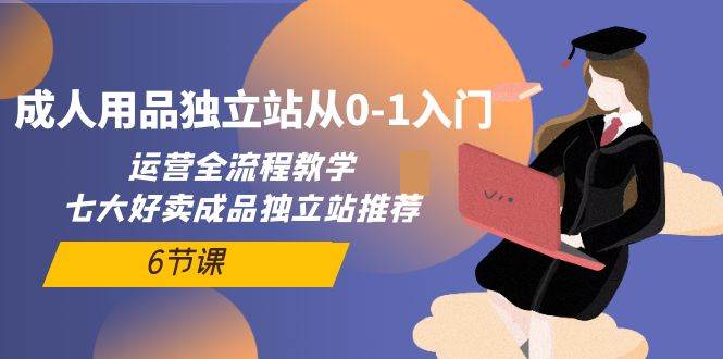 成人用品独立站从0-1入门，运营全流程教学，七大好卖成品独立站推荐-6节课-天下副业