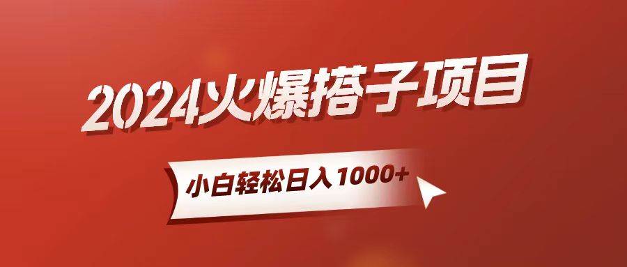 小白轻松上手，日入1000+，搭子项目-天下副业