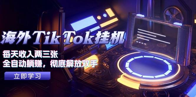 海外TikTok挂机，每天收入两三张，全自动躺赚，彻底 解放双手！-天下副业
