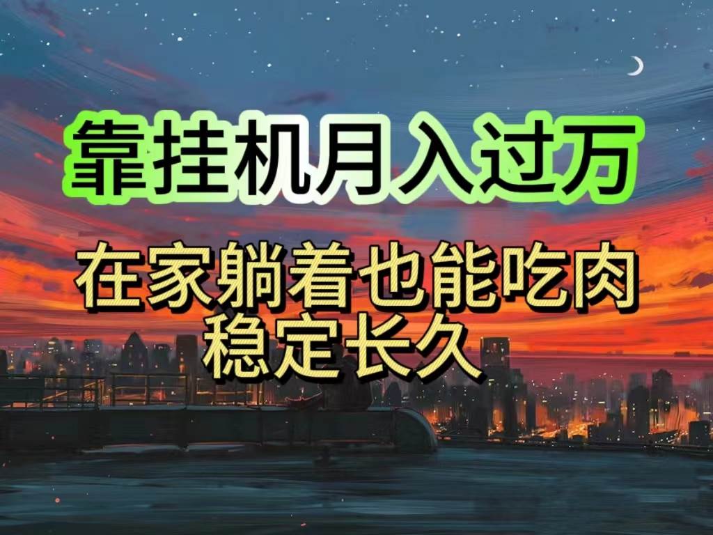 挂机项目日入1000+，躺着也能吃肉，适合宝爸宝妈学生党工作室，电脑手…-天下副业