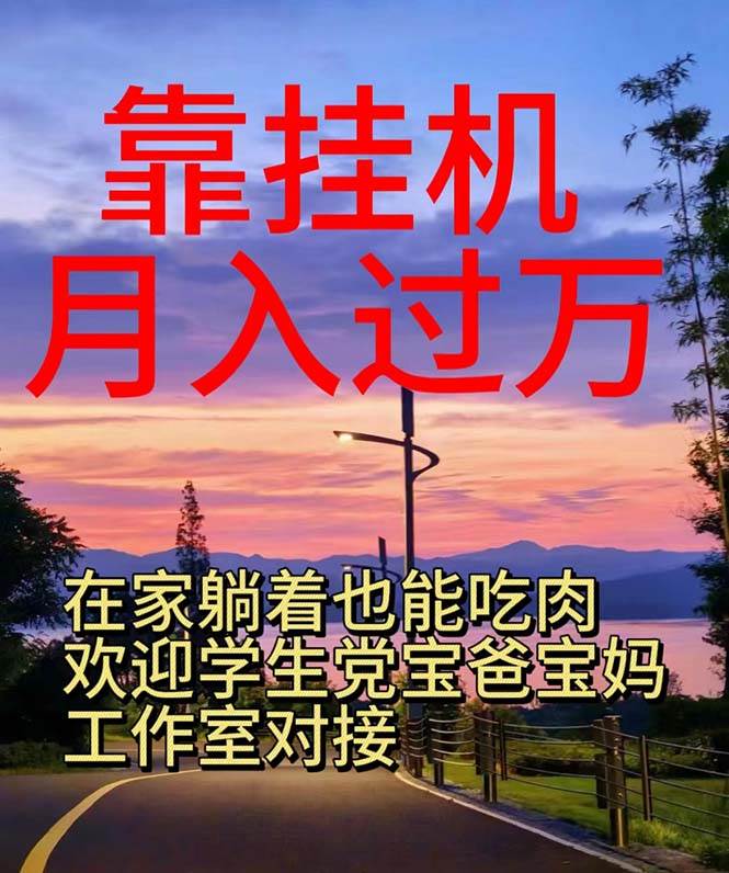 靠挂机，日入1000+，躺着也能吃肉，电脑手机都可挂-天下副业