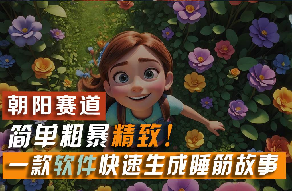 利用一款软件5分钟一条爆款睡前故事，简单粗暴精致！小白月入2w+-天下副业