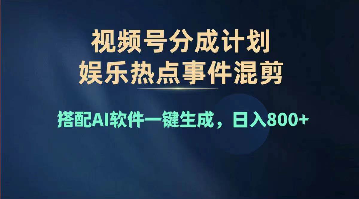 2024年度视频号赚钱大赛道，单日变现1000+，多劳多得，复制粘贴100%过…-天下副业