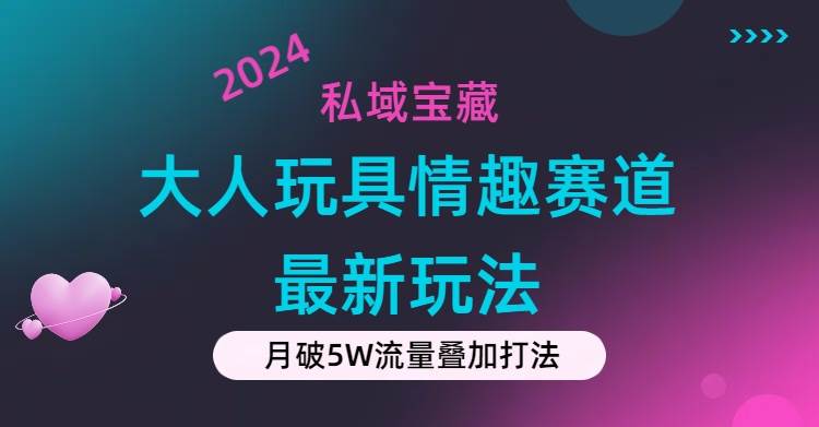 私域宝藏：大人玩具情趣赛道合规新玩法，零投入，私域超高流量成单率高-天下副业