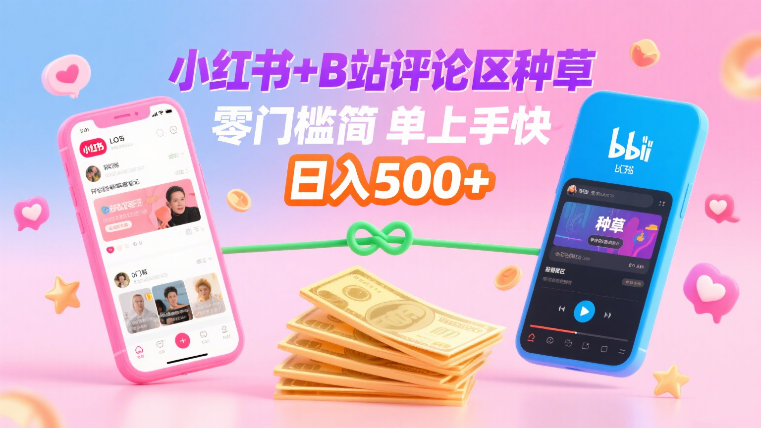 小红书+B站评论区种草，0门槛1分钟一单，只需复制粘贴，日入500+-天下副业