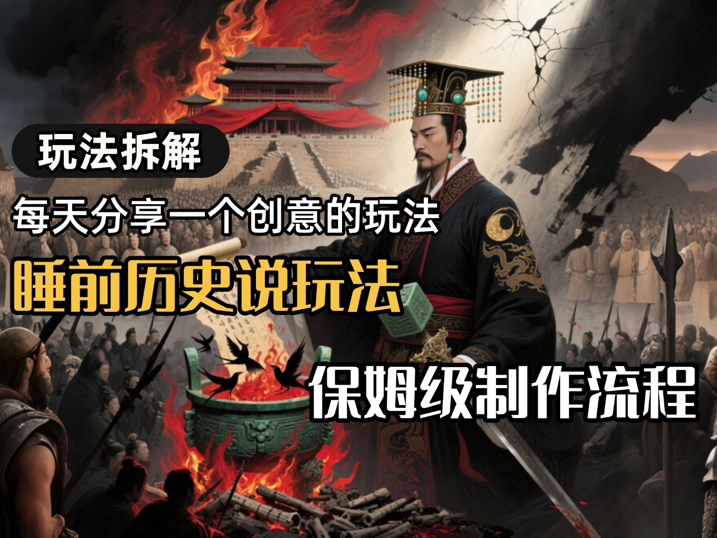 13条作品涨粉24.5万，全流程拆解睡前历史说，保姆级教程-天下副业